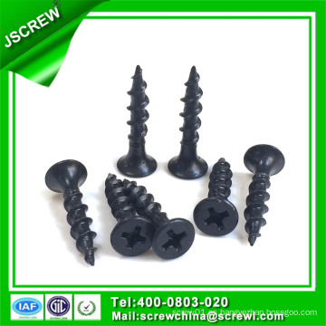 Tornillos de pared de yeso negro fosfatado de 3,5 mm